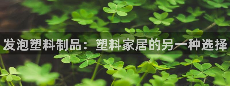 太阳集团高科技发展有限责任公司：发泡塑料制品：塑料家居的另一